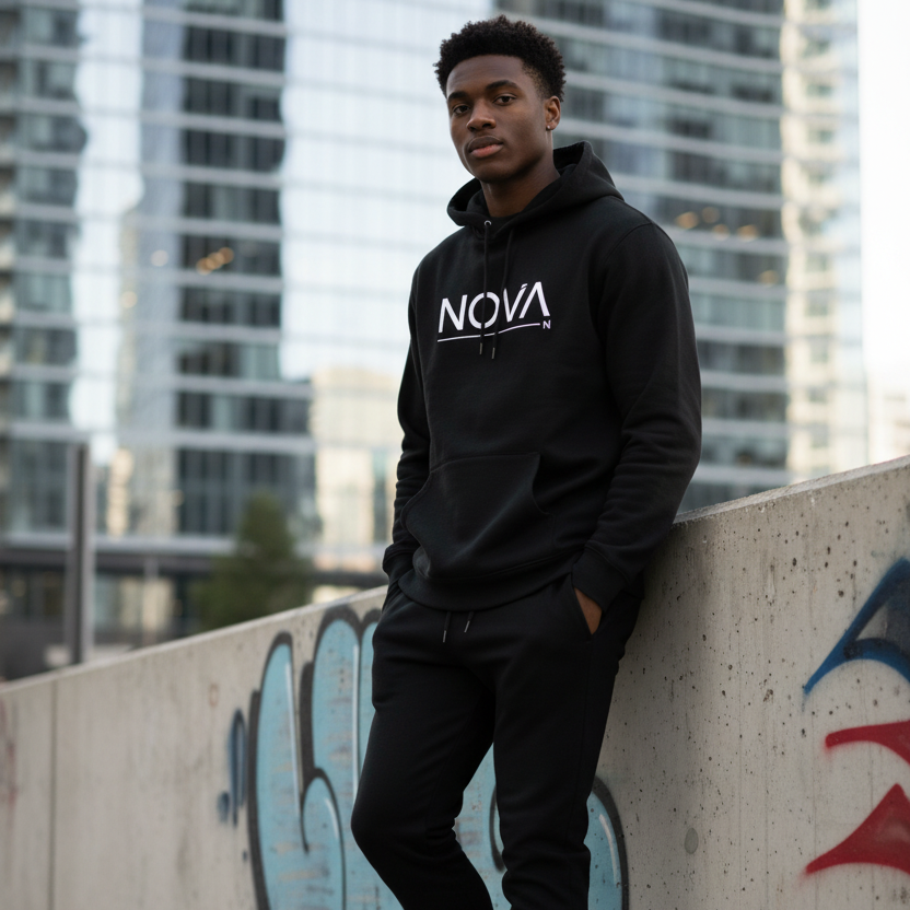 Foto lifestyle con logo Nova